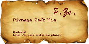 Pirnaga Zsófia névjegykártya